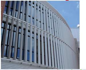 <span class=keywords><strong>Persiana</strong></span> de ala manual eléctrica automática vertical de aluminio para decoración de exteriores moderna, persianas horizontales fijas a prueba de viento - Product Image 2