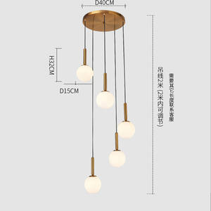 JYLIGHTING Nouveau <span class=keywords><strong>lustre</strong></span> de plafond, luminaires suspendus modernes, décoration de plafond de pièce, lampes de décoration intérieure, <span class=keywords><strong>lustre</strong></span> sphérique, lumière LED - Product Image 5