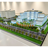 Maqueta Arquitectónica con Iluminación LED Personalizada, Maqueta a Escala de Edificios para Planificación General de Parques Industriales