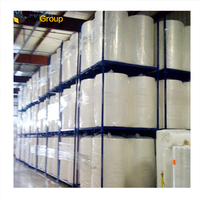Étagère de stockage d'entrepôt personnalisée en acier métallique thermolaqué, empilable, avec cadre de palettes