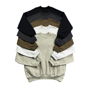 Personnalisable 410gsm 100% Coton Cou Sweat Double Poches Cachées Solide Motif Doublé Conception Surdimensionnée pour l'Hiver Marque - Product Image 4