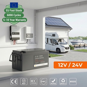 Batterie Lifepo4 étanche IP67 12V 100Ah 200Ah 300Ah 400Ah 600Ah à décharge profonde LFP avec BMS Bluetooth pour stockage domestique - Product Image 1