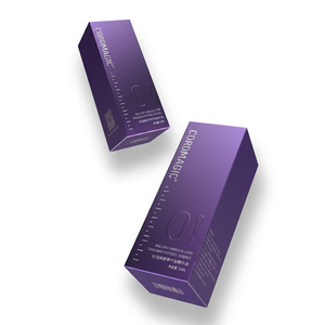 Boîte cosmétique de luxe avec estampage doré pour l'emballage des soins de la peau, boîte cadeau <span class=keywords><strong>en</strong></span> papier rigide avec logo personnalisé imprimé, vente <span class=keywords><strong>en</strong></span> gros, achat <span class=keywords><strong>en</strong></span> vrac - Product Image 3