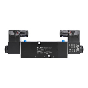 Vanne solénoïde Blch 4M320-10 1/2 pouce, vanne de commande d'air à double tête directionnelle 0,15-0,8Mpa AC220V DC24V - Product Image 1