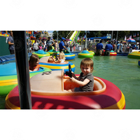 Bateau tamponneur électrique gonflable en forme d'animal de dessin animé, bateau électrique monoplace pour enfants avec musique pour piscine et carnaval