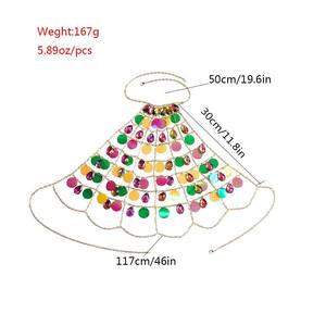 ヨーロッパアメリカ女性のセクシーなオールマッチボディチェーン暑い夏のファッション多層ウォータードロップラップアクセサリー - Product Image 6