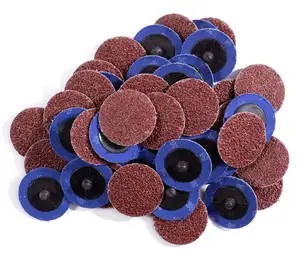 25-Piece 3-Inch 36-Grit Aluminum Oxide Roll Lock Die Grinder Sanding Grinding Disc Abrasive Tools For Metalworking