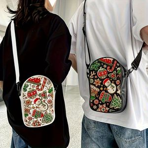 Navidad nicho personalidad Santa Claus Lindo bolso de mensajero versátil moda tendencia bolso de mujer - Product Image 1