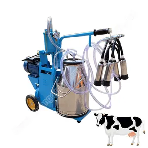 Equipamentos agrícolas máquinas individuais para galo diesel powered vaca ordenha máquina preço