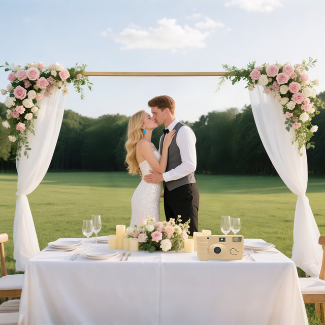 Custom Disposable Wedding Camera Vintage Clear Disposable Camera Wedding Gifts for Guest