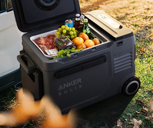 Anker SOLIX 23L App Control Solar Cooler <b>Box</b> Electric Refrigerator <b>Freezer</b> Portable Wheeled Insulated Cooler for Outdoor <b>Camping</b> - Product Image 4