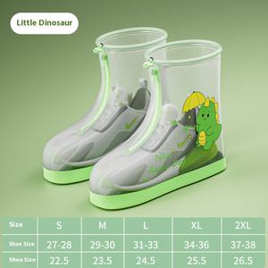 Botas <span class=keywords><strong>de</strong></span> Lluvia Impermeables con Parte Superior <span class=keywords><strong>de</strong></span> PVC Antideslizante y Reforzada, Resistentes al Desgaste, con Diseño <span class=keywords><strong>de</strong></span> Dinosaurio, <span class=keywords><strong>de</strong></span> Tubo Medio-Alto para Niños y Niñas <span class=keywords><strong>de</strong></span> Primaria - Product Image 5
