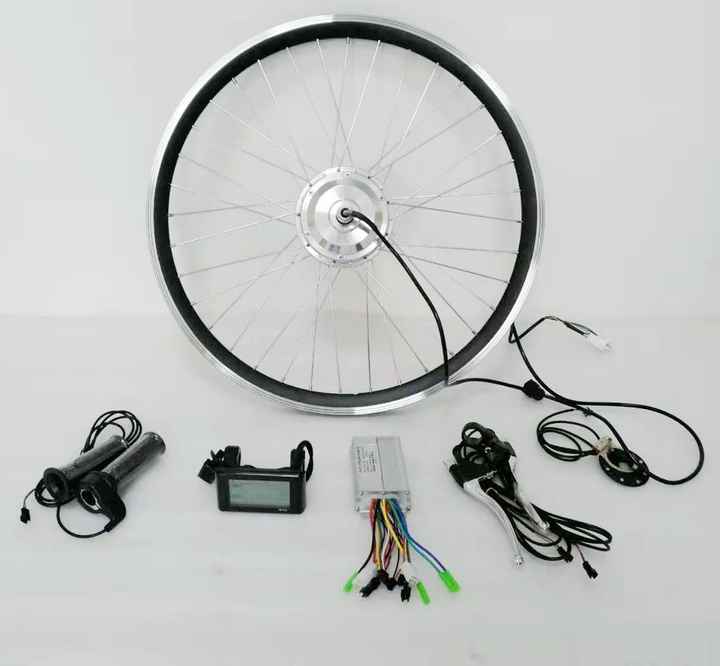 Voilamart 26" 1000W E-Bike Conversion Kit - 48V Front Hub Motor With PAS & Throttle