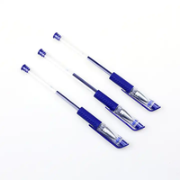Recambios de Bolígrafos de Tinta de Gel de 3 Colores, Negro, Rojo, Azul, Plástico, Punta Metálica de 0.5mm, Bolígrafos de Punta Redonda