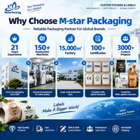 Custom Logo Printed Labels for Packaging Bags Jars Bottles Food Cosmetic Sticker Roll Wholesale Supplier