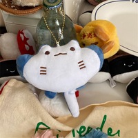 Vente en gros de porte-clés en peluche de poisson diable mignon pendentif de poupée en peluche de dessin animé créatif porte-clés