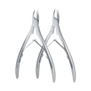 Professionele Roestvrijstalen Nagelverzorging Nagelriemverwijderaar Gereedschap Nauwkeurig Mes Cuticula Trimmer Cupel Cuticle Nipper Tang Roestvrij Staal