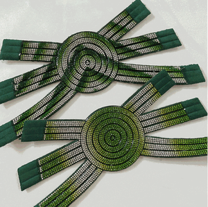 Décoration en verre en gros, sandales en strass, matériau supérieur de pantoufles, chaussures semi-finies en strass de cristal - Product Image 5