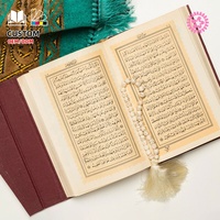 Livres religieux personnalisés délicats, Bible sacrée, Coran, couverture rigide en cuir noir, impression de livres du Coran
