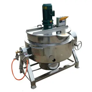 50L-500L Jacketed Kettle Liquefied 50L LPG gas heating jacketed pot Natural gas vertical jacketed Boiler Food equipment