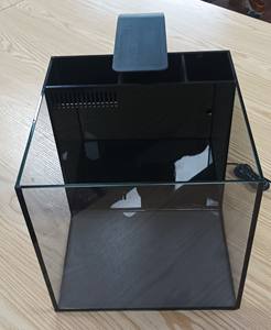 <span class=keywords><strong>Aquarium</strong></span> de bureau carré en verre écologique ultra-transparent avec <span class=keywords><strong>filtre</strong></span> arrière, adapté aux eaux douces et salées, taille personnalisable - Product Image 2