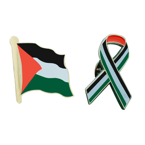 Bán Buôn Thiết Kế Hat Cổ Áo Quần Áo Ve Áo Cờ Của <span class=keywords><strong>Palestine</strong></span> Biểu Tượng Kim Loại Phù Hiệu Của Hàng Ngày Mặc - Product Image 1