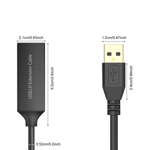 <span class=keywords><strong>สาย</strong></span>ต่อพ่วง <span class=keywords><strong>USB</strong></span> แบบแอคทีฟ<span class=keywords><strong>10</strong></span><span class=keywords><strong>เมตร</strong></span>/32ฟุต2.0ตัวผู้ไปยังตัวเมียพร้อมสายต่อขยายสัญญาณชิปเซ็ต - Product Image 6
