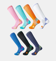 Bas quantité minimale de commande LOGO personnalisé Compression Football Chaussettes Elite Unisexe Respirant Professionnel Long Tube Chaussette