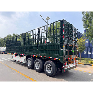 Nouvelle semi-remorque à ridelles <span class=keywords><strong>en</strong></span> acier de 13 m, 3 essieux, 60 tonnes, pour le transport de bétail - Product Image 2