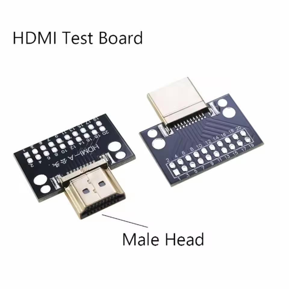 Connettore A Saldare MINI HDMI Femmina 19pin A 180&deg; 4 Fissaggi