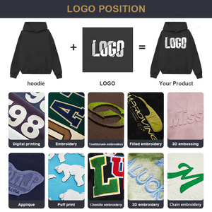 เสื้อฮู้ดพิมพ์ลายโลโก้ออกแบบได้ตามต้องการเสื้อผ้าแนวสตรีทเทอร์รี่แอซิดมีซิปแบบวินเทจ - Product Image 2