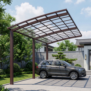 Cochera Moderna Personalizada de Aluminio con Techo de Policarbonato Resistente al Agua para Proyectos Comerciales y Residenciales - Product Image 5