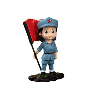 Figura del Ejército Rojo de Yu Mo, Soldado Trompetista con Uniforme Azul, Regalo Coleccionable Hecho en China - Product Image 2