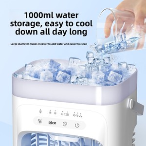 Nouveau Refroidisseur d'Air Évaporatif Portable de Bureau pour l'Été, Ventilateur Climatiseur Rapide avec Fonction Glace pour Maison, Chambre et Extérieur - Product Image 3