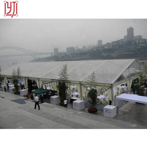 Tente de réception transparente en PVC avec structure en aluminium robuste, 15m x 20m, pour 150 personnes, idéale pour mariages, expositions et événements. - Product Image 3
