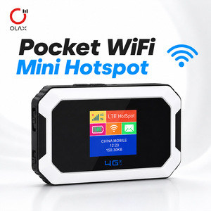ผู้จัดจำหน่ายขายส่ง MT80 มินิ 4G โมบายไวไฟเราเตอร์ แบตเตอรี่ 3000mAh พ็อกเก็ตฮอตสปอต จอ LCD พกพาสะดวก เชื่อถือได้ 4G LTE Cat4 - Product Image 1