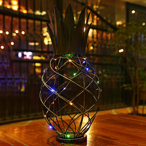 Solar Pineapple <b>Light</b> <b>Led</b> Outdoor Garden Decor Water Resistant Free Standing - Product Image 1