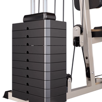 Station de musculation multifonctionnelle pour la maison, machine d'entraînement complet du corps avec pile de poids, équipement de fitness complet pour la maison