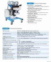 Machine à fraiser les bords en acier inoxydable multi-angles - Équipement auxiliaire de soudage et de découpe