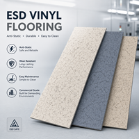 Carrelage de sol en vinyle PVC conducteur ESD 600x600mm (2mm/3mm) |   Revêtement de sol antistatique pour salle blanche et laboratoire électronique