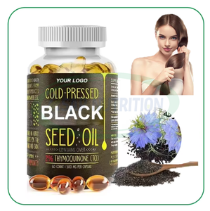 Capsules d'huile de nigelle noire biologique pressée à froid, vitamine E, graines de <span class=keywords><strong>cumin</strong></span> noir, 120 capsules et huile d'origan, capsules molles - Product Image 3