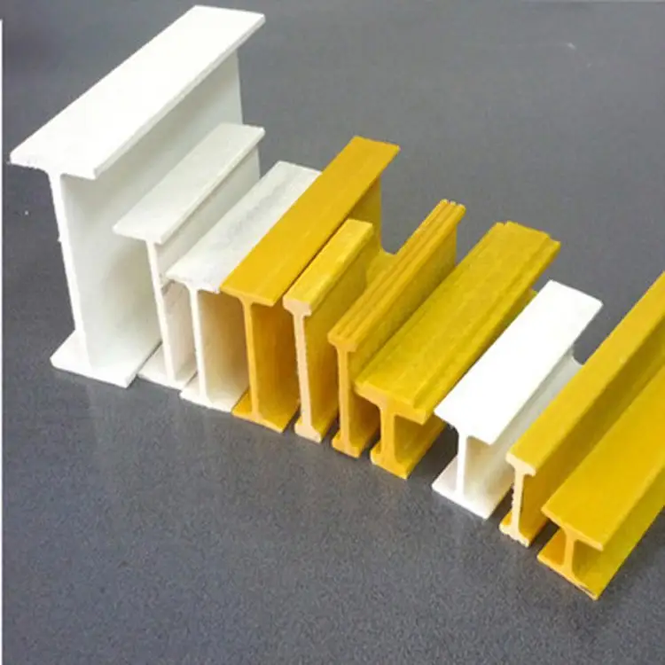 Corrosion Resistence glass fiber H Beam High Strength FRP Pultrusion Profiles Pultruded I beam