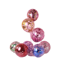 Vente chaude 12 pouces coloré feuille d'aluminium confettis paillettes ballon en latex rouge or rose décoration de mariage ballon