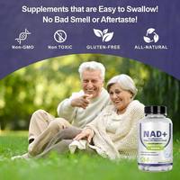 Capsules HDK NAD+ 500mg Nicotinamide Riboside Resvératrol Quercétine Soutien du Métabolisme Énergétique Cellulaire OEM ODM Marque Privée