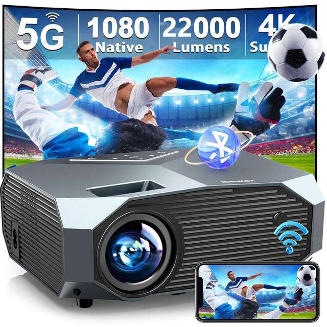 YDH-DP03 2026 New Hot Selling Wholesale 4-inch Projector with 5000 Lumens, 200-inch 1080P Manual Focus Suitable for Home Theater