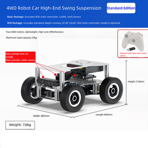 Telaio Robotico WD AI con Interazione Multimodale, Sospensioni Indipendenti a Quattro Ruote, Telecamera di Profondità, Motore ad Alte Prestazioni, ROS2 - Product Image 1
