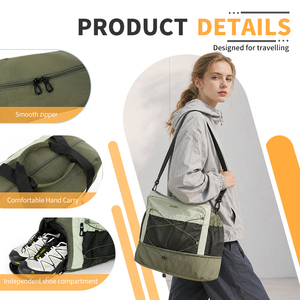 Sac de week-end athlétique <span class=keywords><strong>Old</strong></span> School avec disposition multi-compartiments, charme nostalgique pour les séances de sport et les voyages de loisirs - Product Image 6