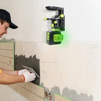 Niveau laser rotatif multi-lignes 12 lignes Pro Huepar Allemagne Osram B03CG & étui rigide & mode impulsion extérieur & faisceau vert 3D