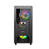 Tecnomall Noir Blanc Vente à Chaud Conception Populaire Oem Personnalisé Atx Boîtier d'ordinateur Pc Gaming avec ventilateurs Boîtiers et tours d'ordinateur