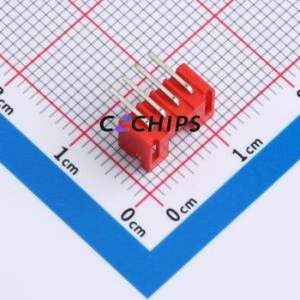 WAFER-PH2.0-4PWZ-R62 Wire-to-Board Pin Header Bent Lead Through Hole,P=2mm Connector 1x4P 2mm Right Angle Insert PH - Product Image 2